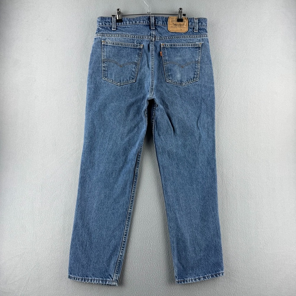 Vintage Levis Jeans Mens 36x30 (Fits 34x29) Orange Tan 505 80s 1988 Made in USA